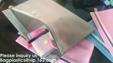 Official Stationary File Mesh Bag with Zipper Lock PVC Document Bag in Waterproof Packaging Bags,BAGEASE, BAGPLASTICS