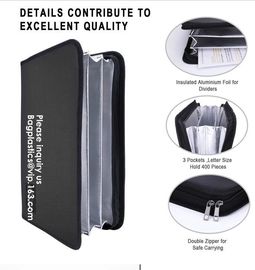 waterproof and fireproof resistant document bag,Lock Box Bag For Documents Money & Office Files Freproof Safe Bag with L