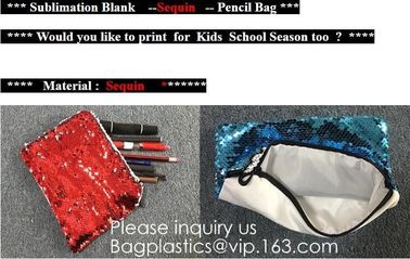 Heat Transfer Blank Strapping Sequin Small Hand bag For Sublimation Printing,Sublimation Multicolor Sequin Bag Blanks  pack