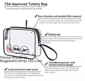 TSA Approved Toiletry Bag - Clear Travel Bag for Men and Women to Carry on your Makeup and Toiletries, bagease, bagplast