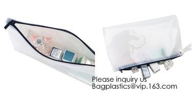 Eco Material EVA Cosmetic Packaging Zipper Bags Made In China,Plastic Bag For Cosmetic/Swimwear/Document Zipper Pouch