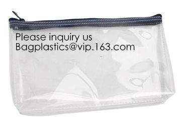 Fashion Beautiful Custom Reusable Eva Bag With Zipper,Transparent Custom Printed Brand Logo Clear PVC Zip lock Slider