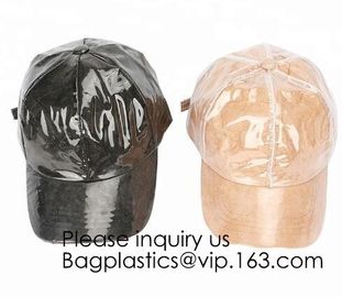 New Design Custom Tyvek&Pvc Hat/Adjustable Clear Pvc Baseball Cap/Washable Tyvek Paper Hat, bagease, bagplastics, pak