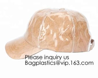 New Design Custom Tyvek&Pvc Hat/Adjustable Clear Pvc Baseball Cap/Washable Tyvek Paper Hat, bagease, bagplastics, pak