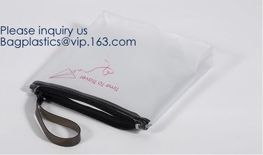 Custom Pvc Vinyl Ziplock Frosted Plastic Toiletry Bag,Foldable cosmet makeup bag for travel,Cosmetic Makeup Toiletry Bag