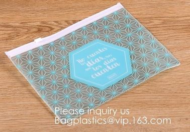 Custom Screen Printing Clear EVA Ziplock Bags Portable Travel MakeupToiletry Cosmetic Bag Packing Pouch, BAGEASE PACK