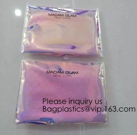 New Design Holographic Makeup Bag Pvc Cosmetic Bag With Ziplock Cushioning Bubble Mailer Ziplock Bubble Bag, bagease