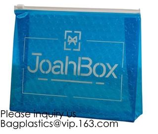 Make Up Or Cosmetic Packing Mini Ziplock Bags Cushioning Laser Pvc Ziplock Bubble Bag Holographic Zipper Bag PVC Laser C