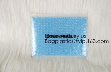 New Design Pvc Ziplock Epe Foam Heart-Shaped Bubble Bag For Cosmetic/Pink Plastic Bubble Bag With Zipper bagease package