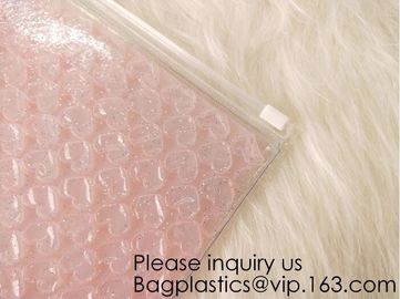 Best Seller Waterproof Cosmetic Ziplock Bubble Bag/Custom Printing PVC Bubble Mailer With Zipper, bagease, bagplastics