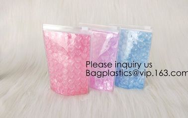 Colored PVC Film Bubble Bag/Special PVC Ziplock Bubble Bag/New Material Bubble Mailer With Zipper, bagease, bagplastics