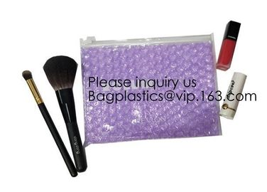 Wholesale PVC Plastic Zipper Bubble Cosmetic Bag With Custom Logo,Holographic Ziplock Bubble Bag For Cosmetic/Hologram B