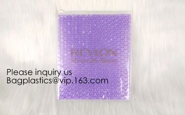 Wholesale PVC Plastic Zipper Bubble Cosmetic Bag With Custom Logo,Holographic Ziplock Bubble Bag For Cosmetic/Hologram B