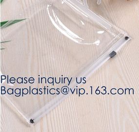 Custom Logo Zip Lock Transparent PVC EVA Cosmetic Bag,Reusable EVA swimwear bag with ziplock in various colors, bagease