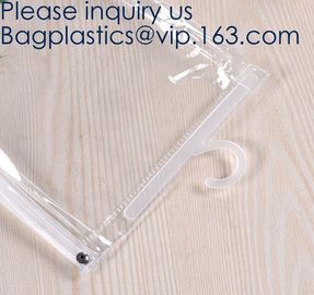 Custom Logo Zip Lock Transparent PVC EVA Cosmetic Bag,Reusable EVA swimwear bag with ziplock in various colors, bagease