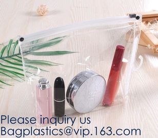 Custom Logo Zip Lock Transparent PVC EVA Cosmetic Bag,Reusable EVA swimwear bag with ziplock in various colors, bagease