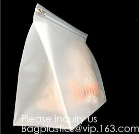 Biodegradable EVA, Eco-Friendly PVC,PU,Swimwear Bag Beach Dry Recycled Ziplock Bag With White Dot Print,Bagease, Bagplas