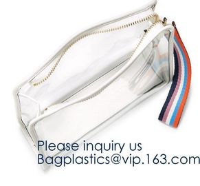 Plastic Bag Frosted Ziplock Underwear Packaging PVC EVA ZipLock Plastic Bags,Cosmetics Ziplock Hologram Pvc Bag, bagease