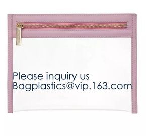 Environmental Colourful PVC Ziplock Packaging Bag Laser Shinny Holographic Makeup Bag PVC Cosmetic Bag PVC Pouch bagease