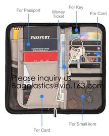 Blocking Cover Travel Passport Wallet Credit Card Document Organizer Passport Holder, Travel Holder Case, SAS Bag, Pack