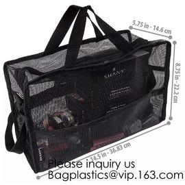 Nylon Mesh Net Cosmetic Bag, Mesh Make Up Bag,Eco -friendly material cosmetic mesh bag ,PVC mesh bag for sales in USA