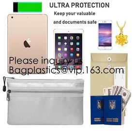 Silicone Coated Fire Resistant Envelope bag Fireproof Money Document Bag,Fireproof Bag Fire Proof and Water Resistant Do