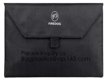 Fireproof Document Bag Silicone Coated Fire Resistant Money Bag Fireproof Safe Storage Bag,Cash Bag,Money bag, security