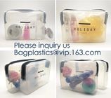 Clear Toiletry Bag - Compression Packing Cube - PVC Cosmetic Bag - Transparent Makeup Bag - See Through Plastic Clear Ba