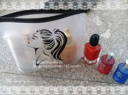 Biodegradable frosted eva plastic pvc zip lock cosmetics bag,  frosted cosmetics bag,pvc zipper bag,custom eva bag