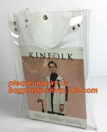 pvc shopping jelly bag promotional pvc duffle bag with handle, rope handle pvc reusable plastic shopping bag, promotiona