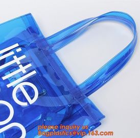 Handle Zipper Lock Cosmetic Pvc Bag With Ziplock, beach Bag Chain handle Handbag beach tote bag, jelly tote bag candy ha