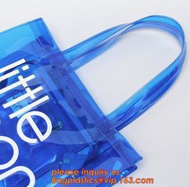 Handle Zipper Lock Cosmetic Pvc Bag With Ziplock, beach Bag Chain handle Handbag beach tote bag, jelly tote bag candy ha