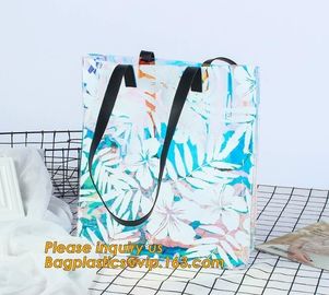 pvc bag with handle folding tote bag pvc swimsuit bag,Clear Vinyl Bags With Handles Clear Makeup Set PVC Zipper Bag
