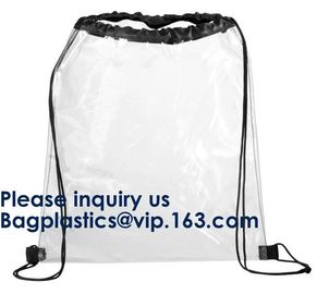 Promotion Small Cloth Gift Clear Pvc Drawstring Backpack Bag,Fashion Transparent Clear PVC Drawstring Bags Bagease pac