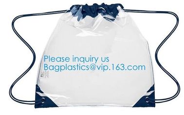 Promotional Transparent PVC Clear Drawstring Backpack Bags,Promotional Hot Selling Waterproof Transparent PVC Backpack D