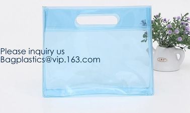 Custom Clear Transparent Holographic PVC Shopping Bag Holographic Tote Bag Pvc Handbag Transparent Tote Shopping Bags