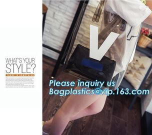 PVC Mini Letter Printed Handbag Clear Laser Shoulder Bag For Women Children, travel gift garment wine makeup shoulder ha