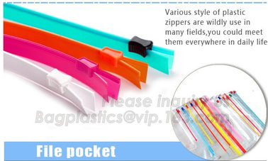 Professional make PE String zipper, PE Flanged zipper, PE Slider zipper, PE Vacuum zipper