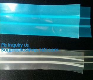 PE Plastic flange zipper for food bag, PE Ziplock sealed food bag flange Zippers, manufacturer directory plastic flange