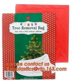 Promotion large removal waterproof Christmas artificial decorated tree bag,10 Ft Christmas Tree Removal Gift Bags packag