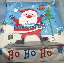 36"*48" drawstring christmas plastic giant santa sack for gift,party supplies decoration wholesale santa sacks new trend