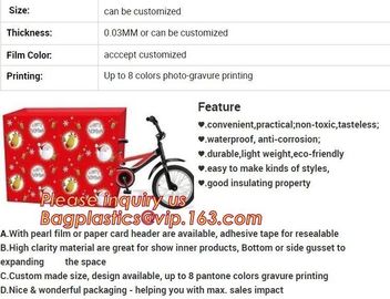 Giant PVC/EVA gift toy drawstring plastic storage packing bag with handle,XMAS giant plastic gift poly bag 36"*44" santa