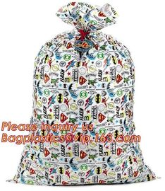 Merry Christmas Santa Claus Pattern Jumbo Bicycle / Bike Sack Gift Bag For Children 60 X 72 inch,Sacks For Extra Large P