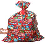 Set of 3 60"x72" Christmas Gift Bags Jumbo/Giant Bike Bag,LDPE christmas red sack plastic jumbo bike/bicycle gift bag
