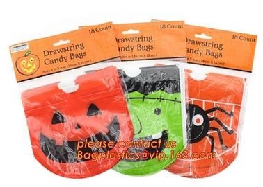 halloween treat bags,Decoration gift tote sack halloween treat candy bag,Pumpkin & Ghost & Bat & Frankenstein & Vampire