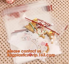 professional design cute santa deer elk christmas opp cookie bags, moisture proof opp cookies bag,Merry Christmas 50 Pcs