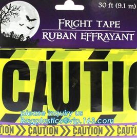 Halloween Birthday Party theme warning caution PE tapes for event decoration,Halloween Caution Tapes,Halloween Warning T