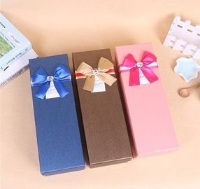 Luxury Wholesale Custom Packaging Paper Gift Box with Ribbon,wedding paper jewellery white gift box with ribbon closure