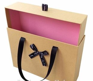 Custom printed luxury black paper cardboard folding magnetic clothing gift box with ribbon,Paper Chocolate Gift Box For