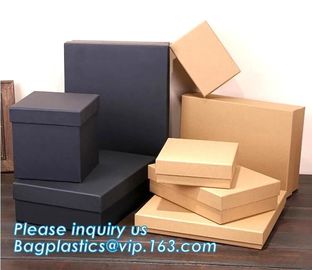 Customized size paper costume packaging box custom luxury carton jewellery paper gift packaging box with ribbon bagease